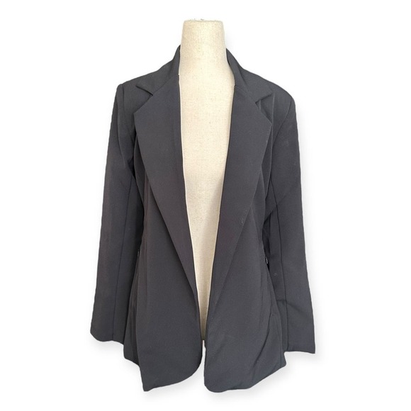 NEW Athleta Primatwill Endless Blazer Cinched Waist Tie Back in Black - Picture 3 of 9